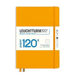 LEUCHTTURM1917-120G Special Edition - Medium A5 Dotted Hardcover Notebook (Rising Sun) - 203 Numbered Pages with 120gsm Paper