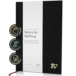 Worry for Nothing: Guided Anxiety Journal, Cognitive Behavioral Therapy Prompt, Anxiety Relief and Self Care, Men & Women, Improve Mental Health