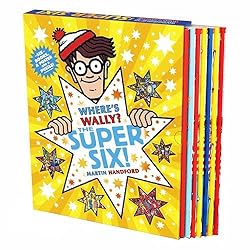 Where's Wally? (Waldo) The Super Six! by Martin Handford 6 Classic Books, Poster & Jigsaw Puzzle Collection Box Set