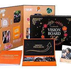 CALMOURA Vision Board Kit for Adults Supplies — Vision Board Supplies Kit for Collage, Scrapbooking — Dream Board and Mood Board for Inspiration