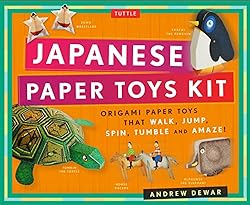 Japanese Paper Toys Kit: Origami Paper Toys that Walk, Jump, Spin, Tumble and Amaze!